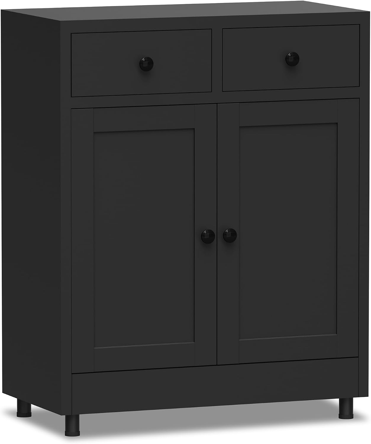 Credenza Office Storage - Metalowa szafka z szufladami, regulowana półka,
