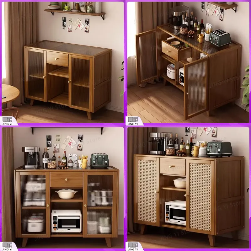 Credenza Office Storage - Drewniana szafka kuchenna, bufet, komoda do