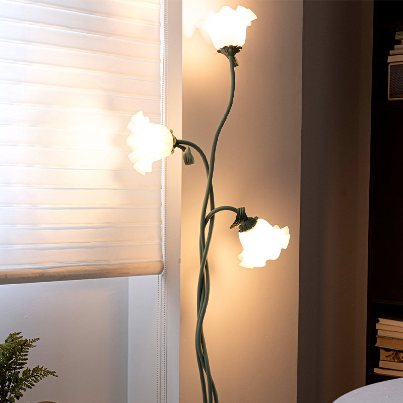 Floor Lamp Arched - Kwiatowa lampa podłogowa, E26 elegancka 3