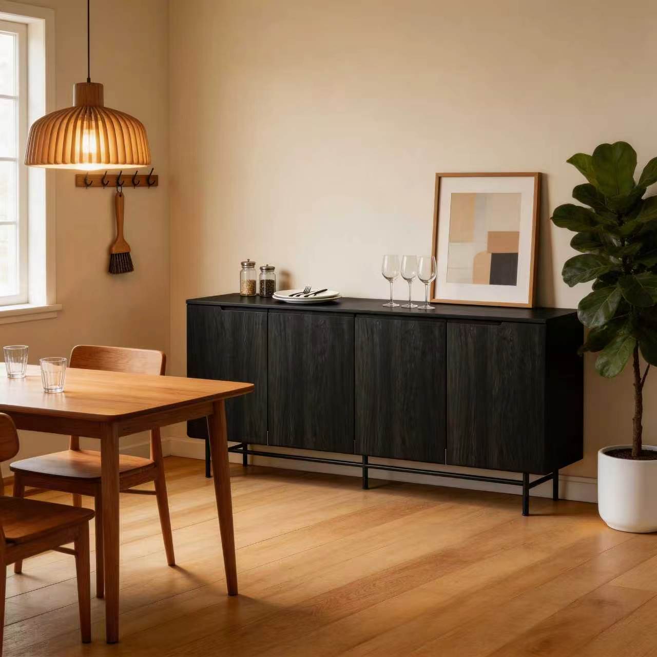 Duża, karbowana komoda boczna  – Credenza Office Storage recenzja i cena