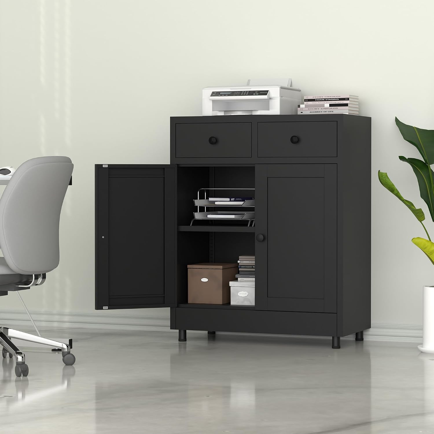 Metalowa szafka z szufladami,  – Credenza Office Storage recenzja i cena