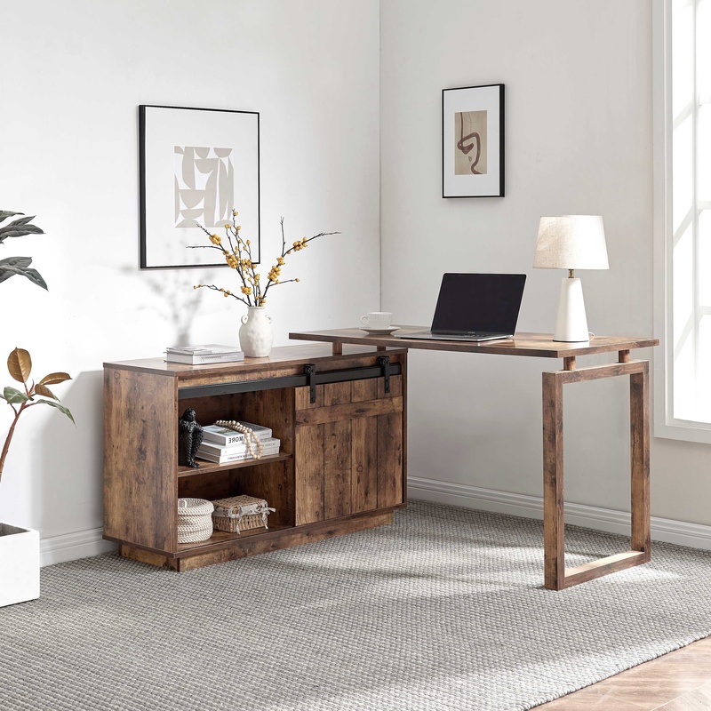 Biurko w kształcie litery L z  – Credenza Office Storage recenzja i cena