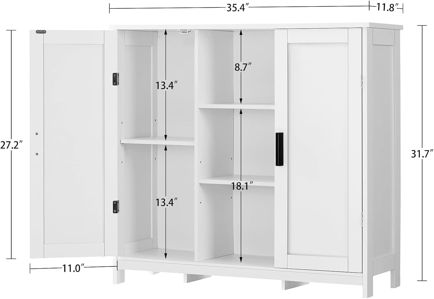Szafka z drzwiami, półki do pr – Credenza Office Storage recenzja i cena