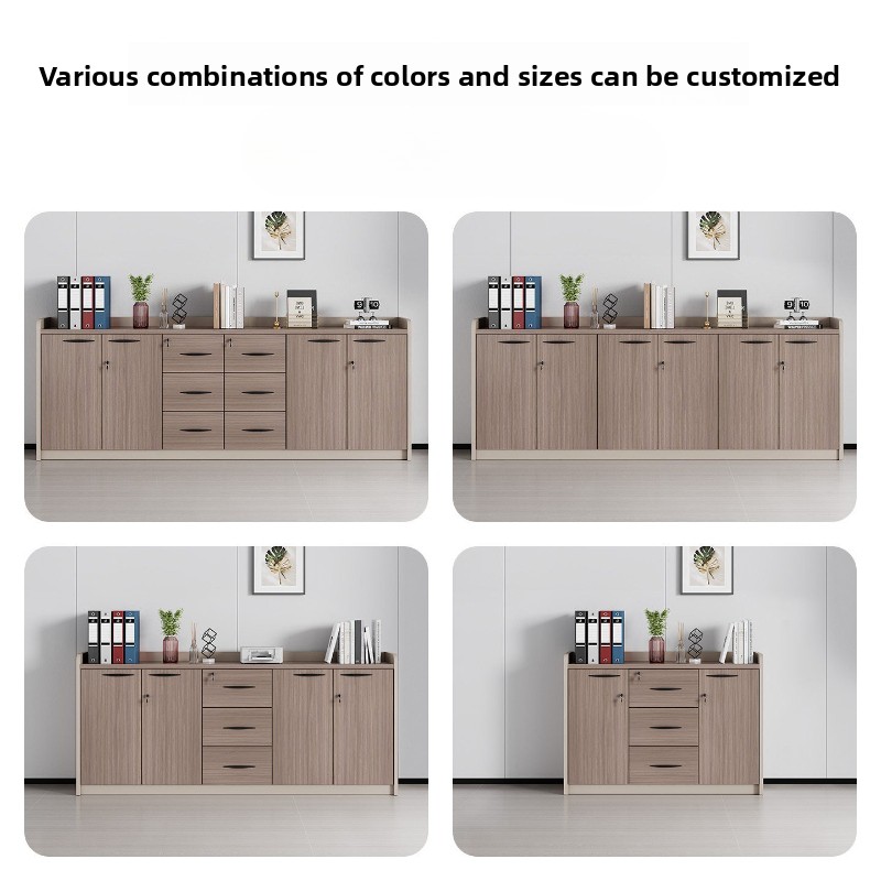 F*-Nowoczesna Drewniana Niska  – Credenza Office Storage recenzja i cena