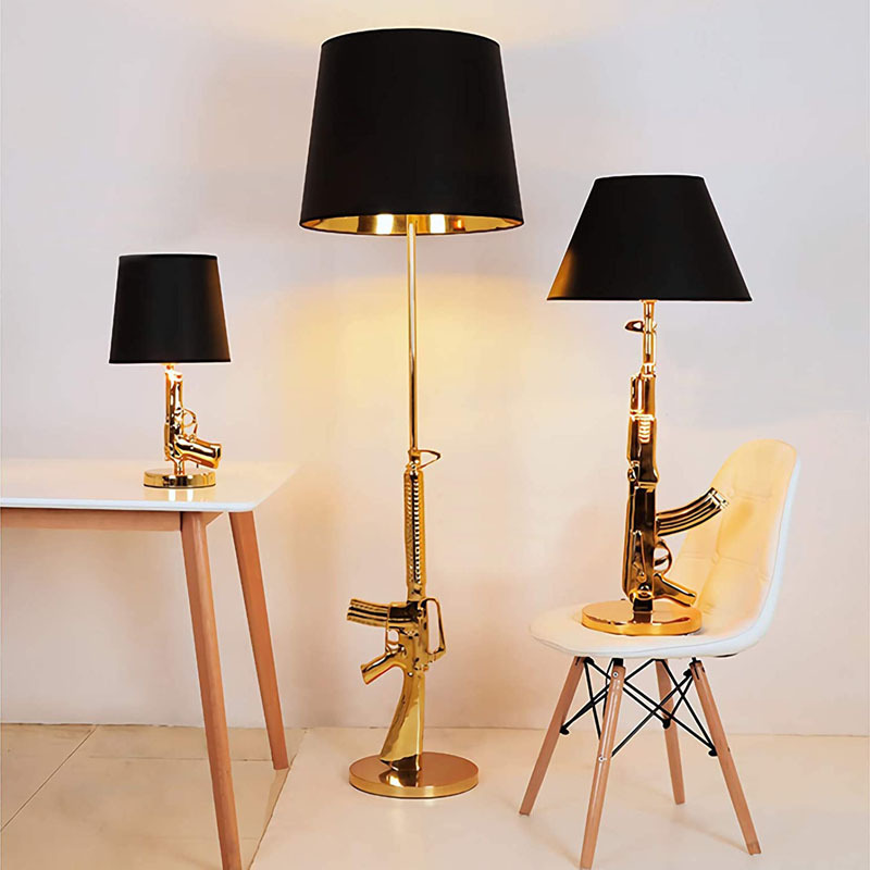 Pozłacana lampa biurkowa z pis – Floor Lamp Arched recenzja i cena