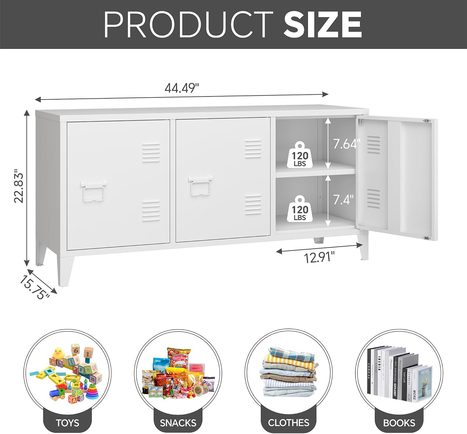Nowoczesna szafka RTV, metalow – Credenza Office Storage recenzja i cena